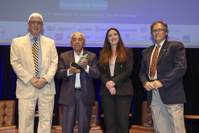 Prêmio Personalidade da Comunicação é entregue ao desenhista Mauricio de Sousa